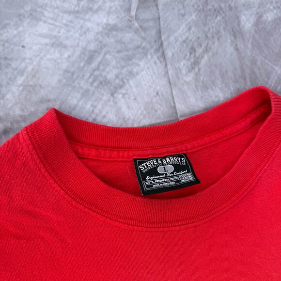 Women's Vintage Ohio State Buckeyes Football Red Cropped Tee Shirt Sz Large VTG - Picture 2 of 8